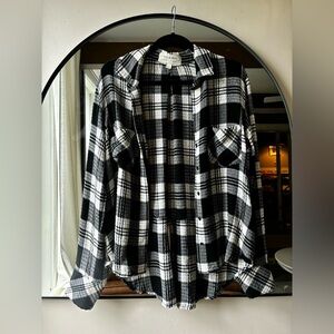 ANTHROPOLOGIE CLOTH & STONE| plaid button up | size medium